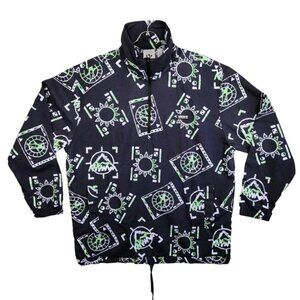 Adidas Originals Men's Adventure Allover Print Archive Anorak​ Jacket - Medium